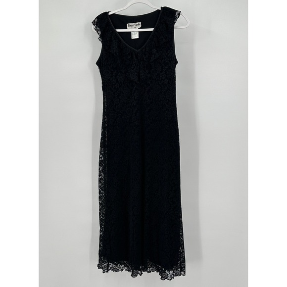 Ronni Nicole Dresses & Skirts - Womens Romantic Elegant Evening Maxi Dress Size 12P Whimsigoth Ruffle Victorian